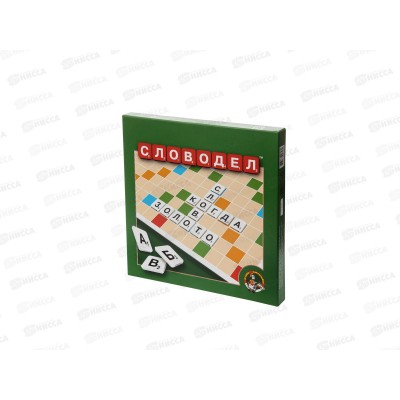 Игра настольная "Словодел" (картон) зеленый, 02648 Игра настольная "Словодел" (картон) зеленый, 02648