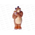 Игрушка д/ванной LXST49R Капитошка, Маша и Медведь сетка