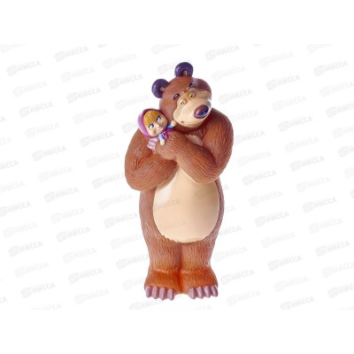 Игрушка д/ванной LXST49R Капитошка, Маша и Медведь сетка