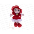 Кукла мягкая &quotНастенька&quot с косичками (25см) микс, ИК-6127  *12