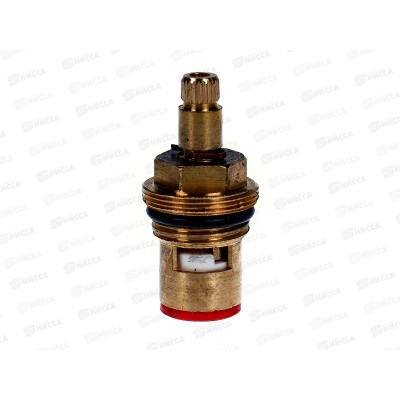 Кран-букса 1/2 24 шлиц.мет-кер., латунь, 180°, ЛЮКС, 101085