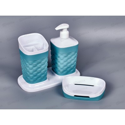 Набор для ванной 4 предмета  REEF на подставке С37133 *8 Набор для ванной 4 предмета  REEF на подставке С37133 *8