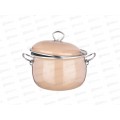 Кастрюля эмаль Deluxe с крышкой, кофейный 3,9л 901-082 Кастрюля эмаль Deluxe с крышкой, кофейный 3,9л 901-082