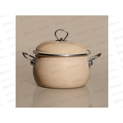 Кастрюля эмаль Deluxe с крышкой, кофейный 5,2л 901-083 Кастрюля эмаль Deluxe с крышкой, кофейный 5,2л 901-083
