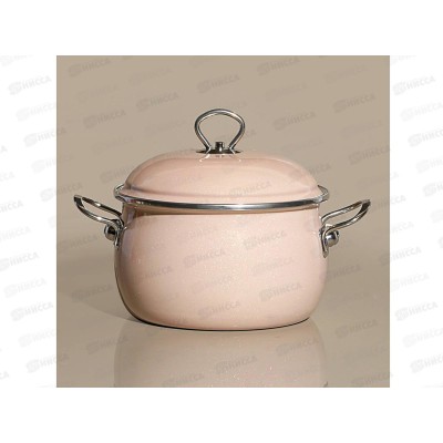 Кастрюля эмаль Deluxe с крышкой, розовый 5,2л 901-098 Кастрюля эмаль Deluxe с крышкой, розовый 5,2л 901-098