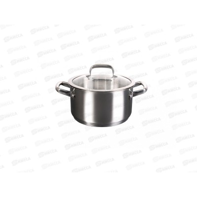 Кастрюля 3л &quotLEON&quot д.20см со стеклянной крышкой, LN-CA3020G