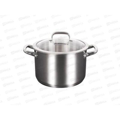 Кастрюля 7л &quotLEON&quot д.24см со стеклянной крышкой, LN-CA7024G