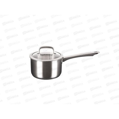 Ковш 1,5л &quotLEON&quot д.16см со стеклянной крышкой, LN-LDL1516G