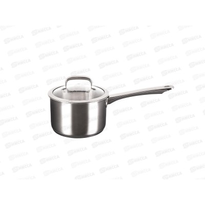 Ковш 1,8л &quotLEON&quot д.16см со стеклянной крышкой, LN-LDL1816G