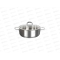Сотейник &quotSAFIA&quot 3,1л, д.24см со стеклянной крышкой, SF-STP3124G