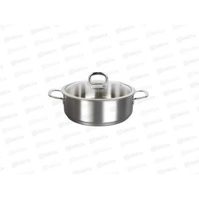 Сотейник &quotSAFIA&quot 3,1л, д.24см со стеклянной крышкой, SF-STP3124G
