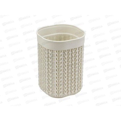 Стакан "ВЯЗАНИЕ" Белый ротанг М2237 *16 Стакан "ВЯЗАНИЕ" Белый ротанг М2237 *16