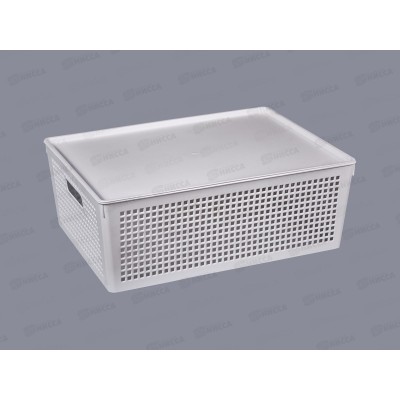 Корзина 16,5л с крышкой 415*310*153мм С47480 *16 Корзина 16,5л с крышкой 415*310*153мм С47480 *16