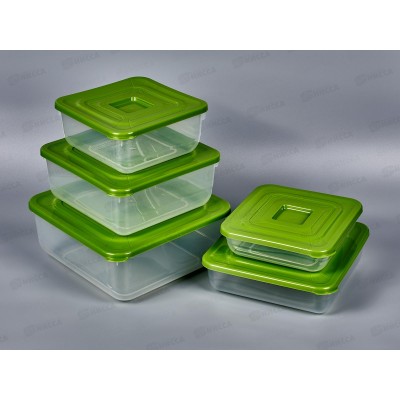 Набор контейнеров СВЧ 5шт Практик С88751 *18 Набор контейнеров СВЧ 5шт Практик С88751 *18