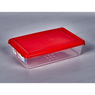Контейнер для продуктов "Asti" прямоугольный 0,75л красный 221100106/03 *20 Контейнер для продуктов "Asti" прямоугольный 0,75л красный 221100106/03 *20