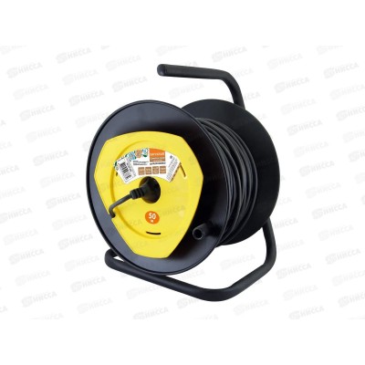 Удлинитель на катушке Народный 1 розетка 50м ПВС 1300Вт, 0404