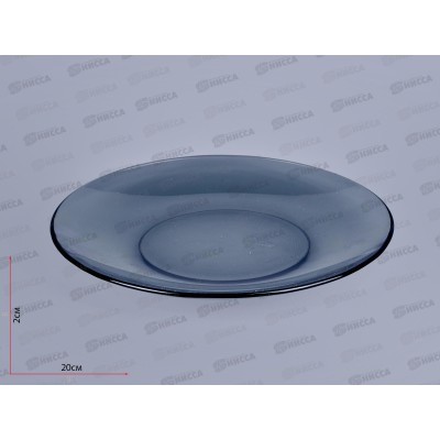 Тарелка "BASILICO"lava grey дым d-200mm 62543 обеденная *6 Тарелка "BASILICO"lava grey дым d-200mm 62543 обеденная *6