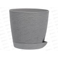 Кашпо &quotБлюз&quot 1,5л Серый жемчуг КШ-9782 *18