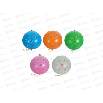 Шары Панч-болл с рисунком Горошек многоцв. (уп25шт) 1104-0073 Шары Панч-болл с рисунком Горошек многоцв. (уп25шт) 1104-0073