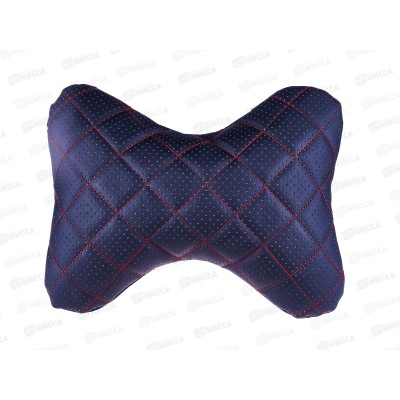 Подушка на подголовник SKYWAY 30*23 кожа иск. перф. Черная (строчка Красная), S08001007 Подушка на подголовник SKYWAY 30*23 кожа иск. перф. Черная (строчка Красная), S08001007