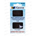 Иглы для шитья ручные &quotGamma&quot N-219 для штопки №1-5 10шт в конверте *10