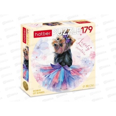 ПАЗЛ 179 элементов Hatber круглые Милашка, 24303 *10 ПАЗЛ 179 элементов Hatber круглые Милашка, 24303 *10