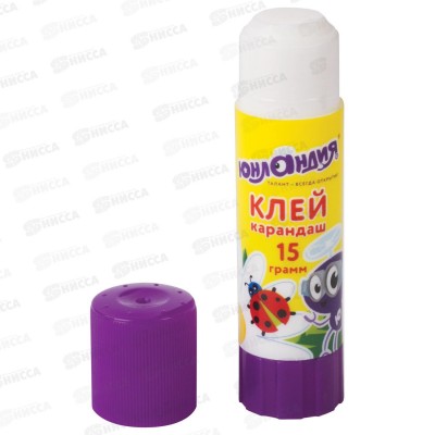 Клей карандаш Юнландия Юнландик и божья коровка 15г,227611*20 Клей карандаш Юнландия Юнландик и божья коровка 15г,227611*20