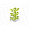 Этажерка универсал Джета 3 корзины на колесиках С735 оливковая *4 Этажерка универсал Джета 3 корзины на колесиках С735 оливковая *4