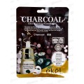 EKEL Тканевая маска для лица Charcoal 25мл *10/600 82617