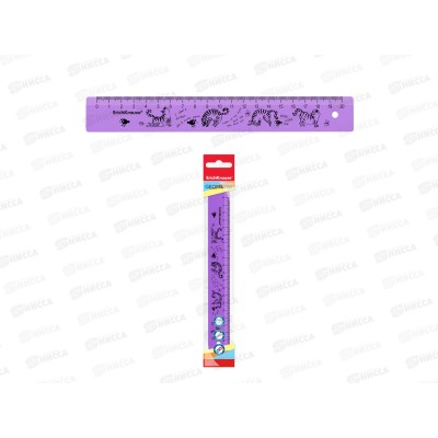 Линейка 20см EK пласт Zen Cats, 57853