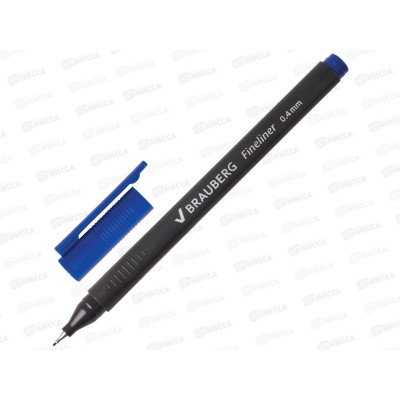 Ручка капиллярная (линер) BRAUBERG-Carbon,синяя,141522 *12/144 Ручка капиллярная (линер) BRAUBERG-Carbon,синяя,141522 *12/144