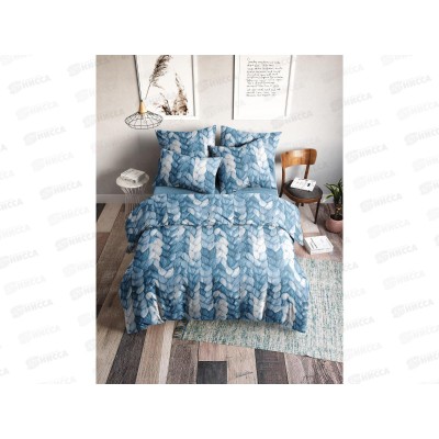 Комплект постельного белья 1,5 спальный Поплин НН Вязка 70868-1+70682-2