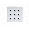Переходник REV 3x3 на 4 розетки, подсветка, б/з, 10А, светло-серый, ART.LEBEDEV, 30001 Переходник REV 3x3 на 4 розетки, подсветка, б/з, 10А, светло-серый, ART.LEBEDEV, 30001