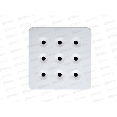 Переходник REV 3x3 на 4 розетки, подсветка, б/з, 10А, светло-серый, ART.LEBEDEV, 30001 Переходник REV 3x3 на 4 розетки, подсветка, б/з, 10А, светло-серый, ART.LEBEDEV, 30001