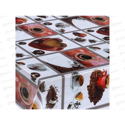 Клеенка Grace нетканная 1,37х20м D8871 чашки с кофе 95759