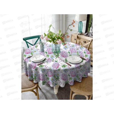 Клеенка Grace ткань с пвх 1,4х20м STS3006 84188 белые и розовые цветы Клеенка Grace ткань с пвх 1,4х20м STS3006 84188 белые и розовые цветы