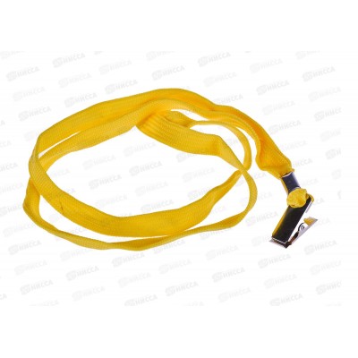 Шнурок для бейджей OfficeSpace,45см,желт,284668*50 Шнурок для бейджей OfficeSpace,45см,желт,284668*50