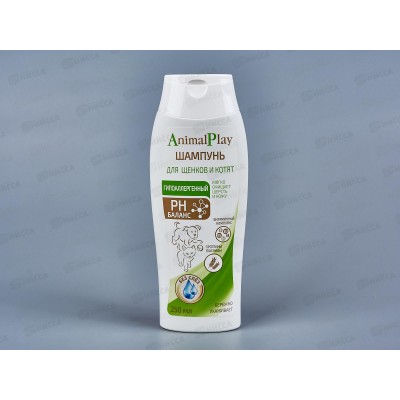 Шампунь Animal Play Гипоаллергенный для щенков и котят 250мл *12 Шампунь Animal Play Гипоаллергенный для щенков и котят 250мл *12