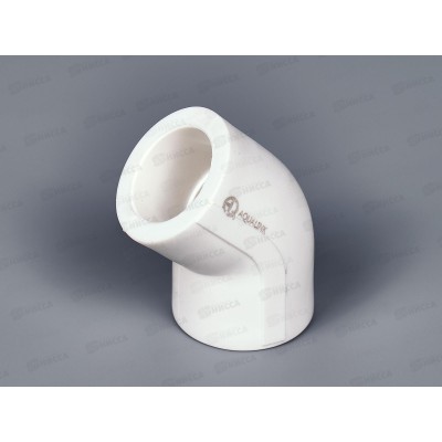 Угольник PP-R 45 градусов DN25 Aqualink, 03460 *30/300