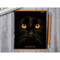 Тетрадь 48л кл. Alingar Black animals, мел, 4 дизайна.,  AL8768 *8/80
