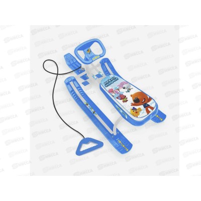 Снегокат "Тимка спорт2" (выс. 440мм) ТС2/ММ1Ми-Ми-мишки (уп 2шт)ГОЛУБОЙ