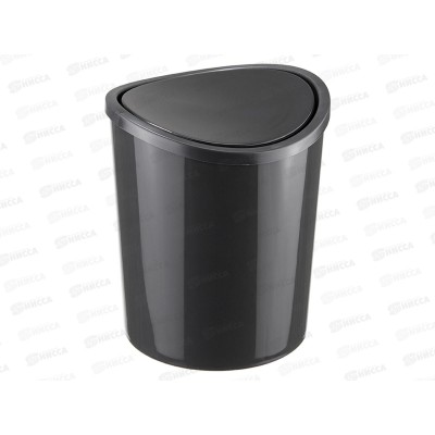 Контейнер для мусора 1,6л настольный Графитовый М2490 *24 Контейнер для мусора 1,6л настольный Графитовый М2490 *24
