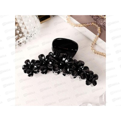 Краб для волос "Глянец" гирлянда 9,5см черный 5256288 *12 Краб для волос "Глянец" гирлянда 9,5см черный 5256288 *12