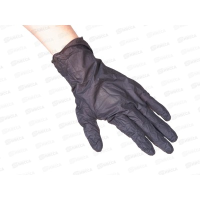 Перчатки Nitri MAX, нитриловые Чёрные 4г р.L *50 784