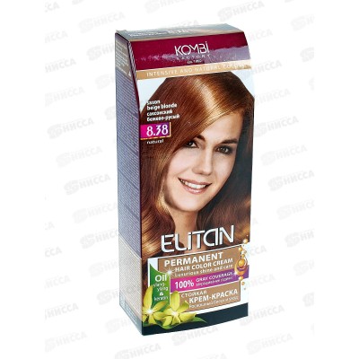 ЭЛИТАН Крем-краска для волос №8,38 Саксонский бежево-русый *30 ЭЛИТАН Крем-краска для волос №8,38 Саксонский бежево-русый *30