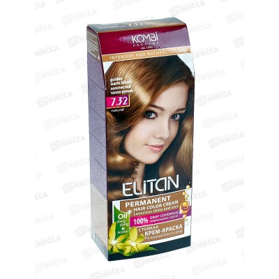 ЭЛИТАН Крем-краска для волос №7,32 Золотистый тепло-русый *30