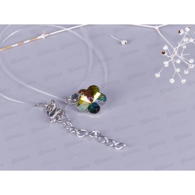 Подвеска на леске &quotEmerald Chameleon-Цветок&quot 14мм микс 684-984