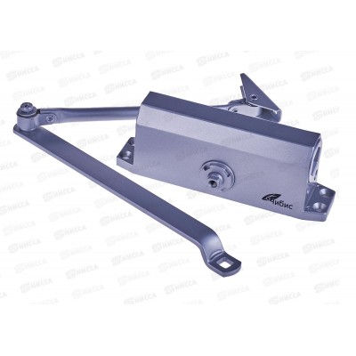 Доводчик дверной  60-80кг серебро ЧИБИС  *10