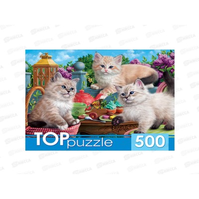 ПАЗЛ 500 элементов TOPpuzzle, ХТП500-5725 Невские маскарадные котята *10