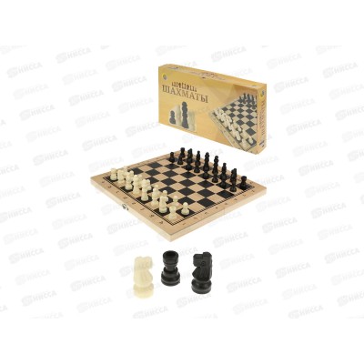 Шахматы деревянные (24х12х3см), фигуры пластик ИН-1064 в коробке Шахматы деревянные (24х12х3см), фигуры пластик ИН-1064 в коробке